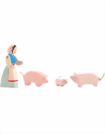 Ostheimer  Bäuerin mit Schweinen 4-tlg